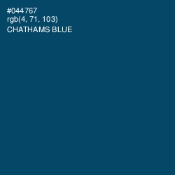 #044767 - Chathams Blue Color Image